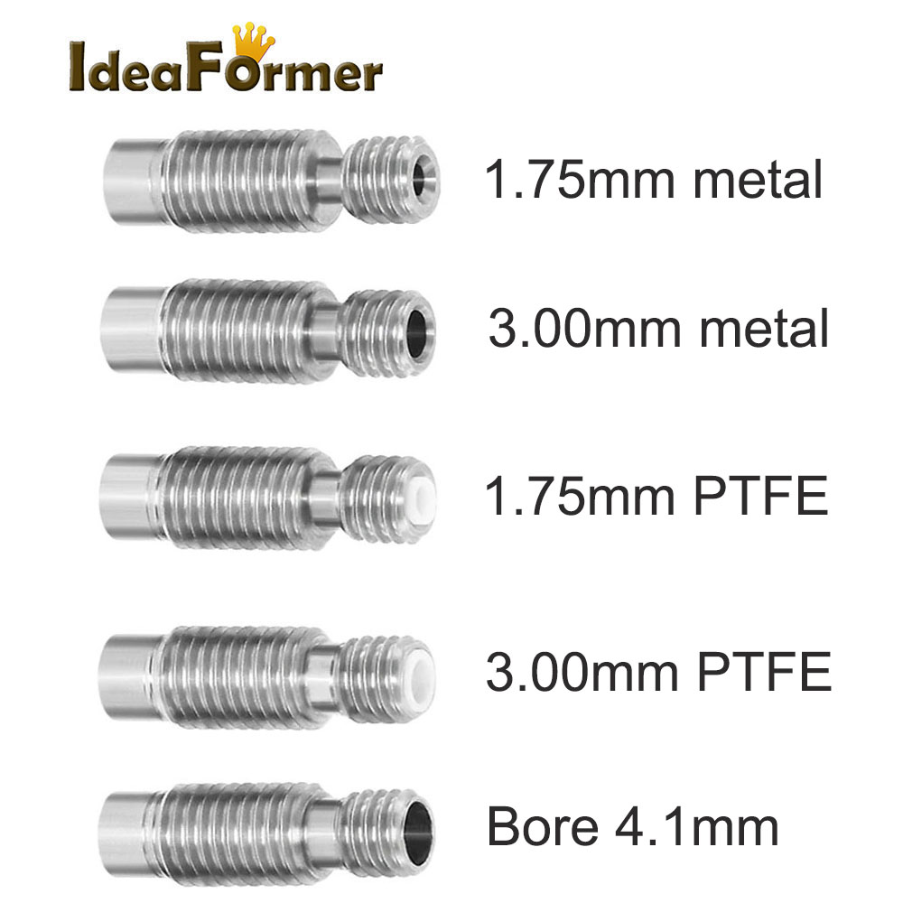 Filament 1.75 - 3D プリンタ E3D V6 ヒートブレークホットエンドスロート 1.75/3.0/4.1