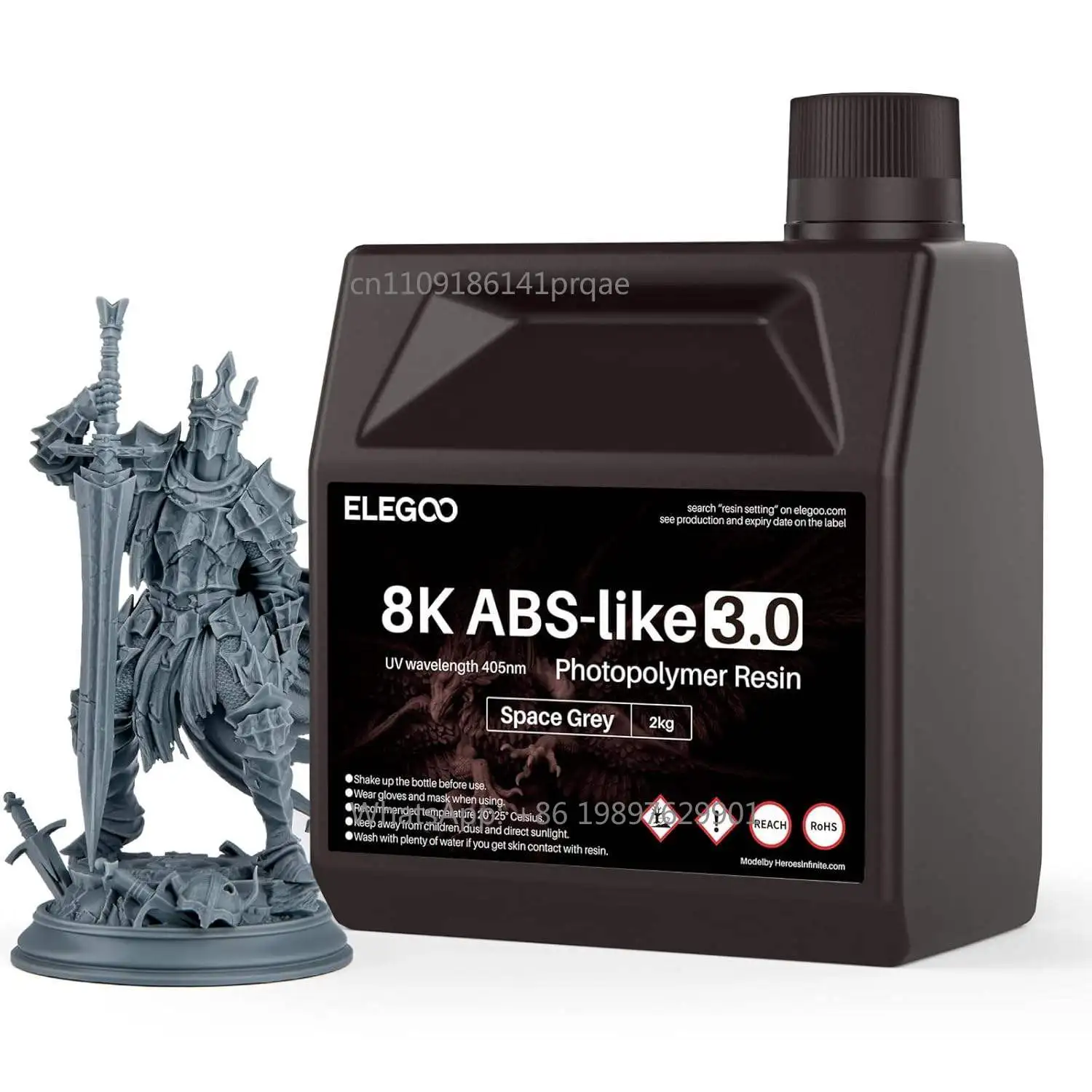 Resin Printer - 2026年最新版 ELEGOO 3Dプリンター用アクセサリー：8K ABS-Like 3.0樹脂、高強度、速硬化、405nm LCD
