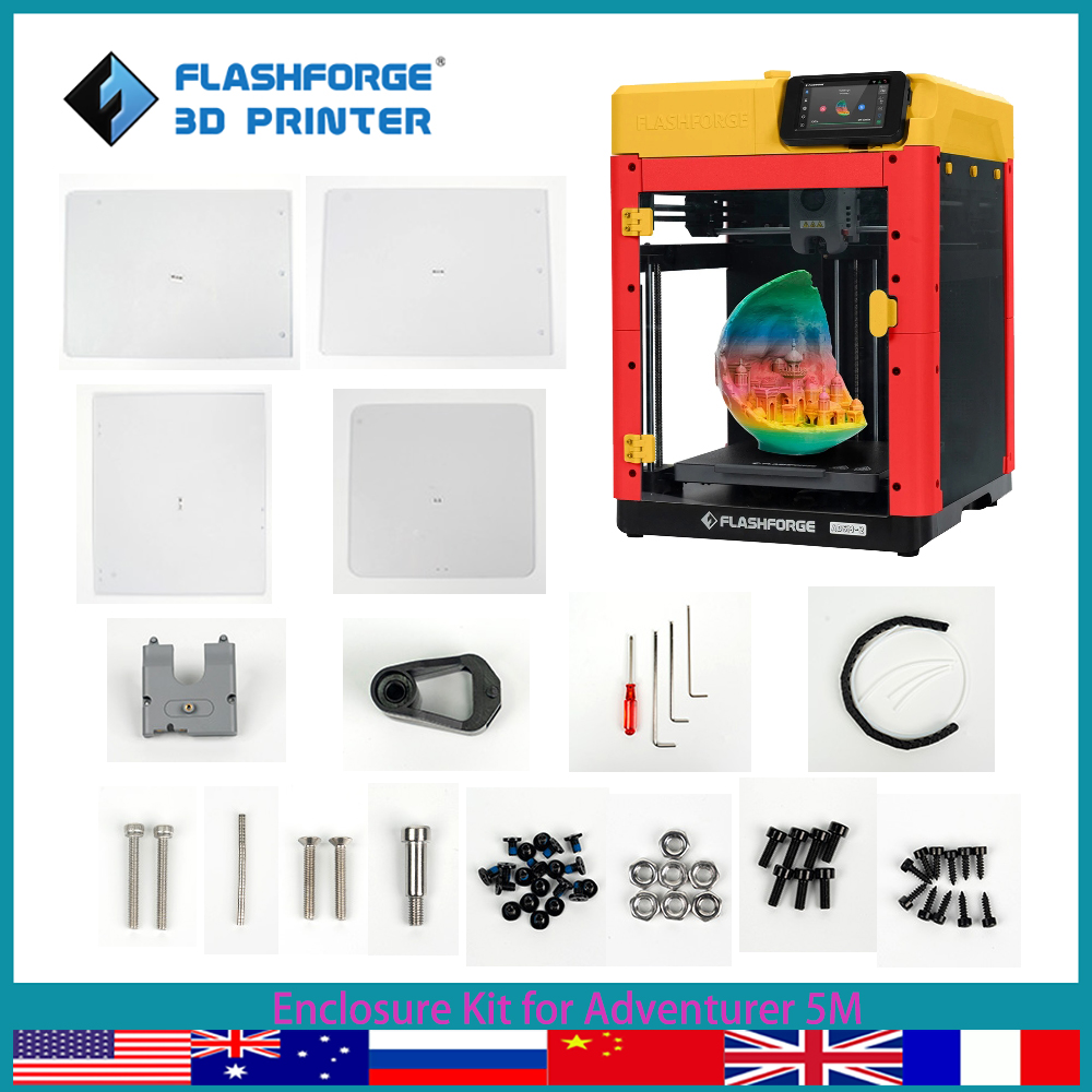 Enclosure 3D Printer - FLASHFORGE エンクロージャパネルキット Adventurer 5M 3D プリンタ部品キット印刷をより静かにします