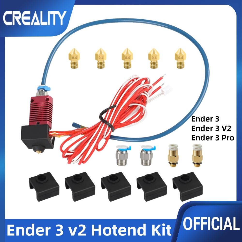 Bowden Tube - ホットエンドアップグレード,Creality ender 3 pro/ender 3 v2用のPTFEチューブ付き押出機,ホットエンドキット