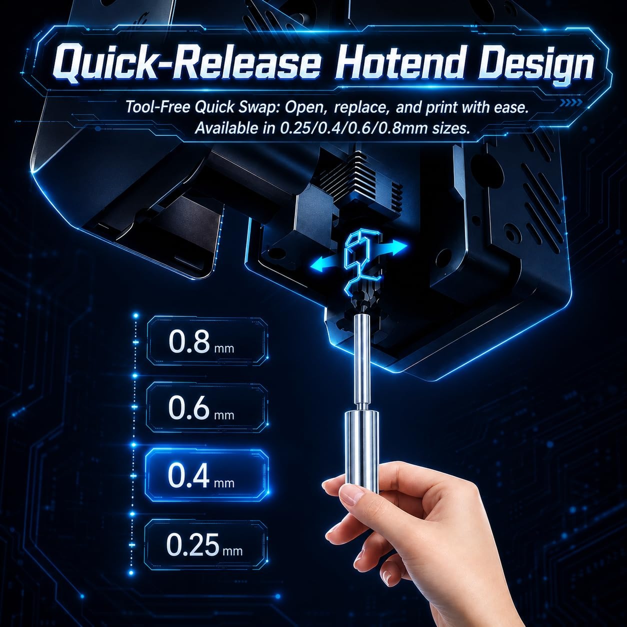 Anycubic Kobra S1 Max用硬化鋼ノズル、シ - Hotend 0.4Mm のレビューと価格