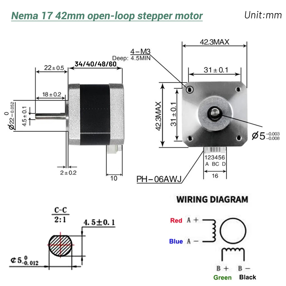 Nema17 ステッピングモーター 42 モーター 4 リー - 3D Printer のレビューと価格